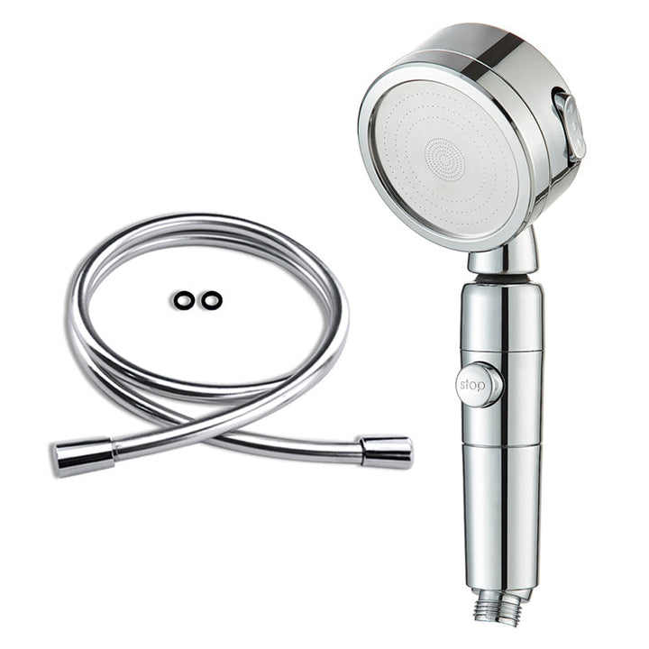 Lisslune | Contemporary 3 Jet Shower Head Adjustable Spray Pattern Rotatable Handheld Shower