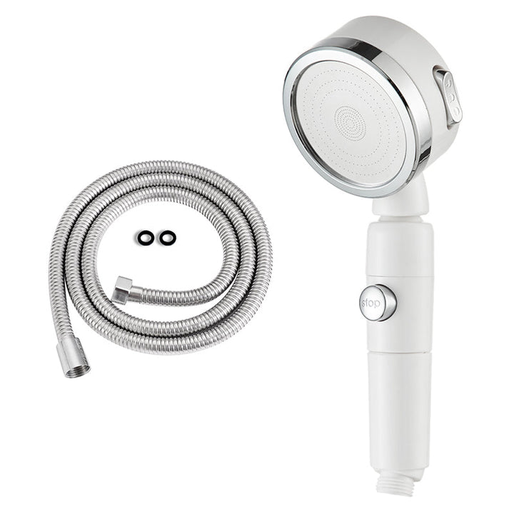 Lisslune | Contemporary 3 Jet Shower Head Adjustable Spray Pattern Rotatable Handheld Shower