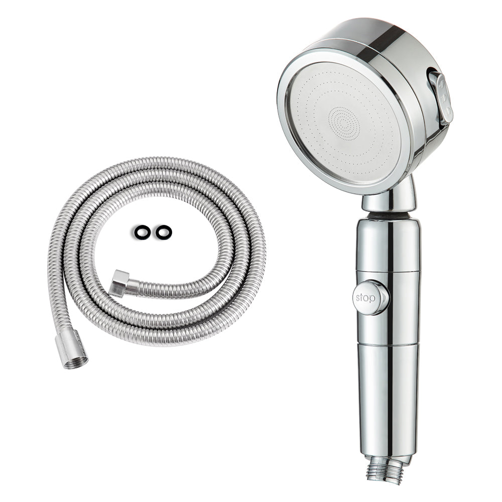 Lisslune | Contemporary 3 Jet Shower Head Adjustable Spray Pattern Rotatable Handheld Shower
