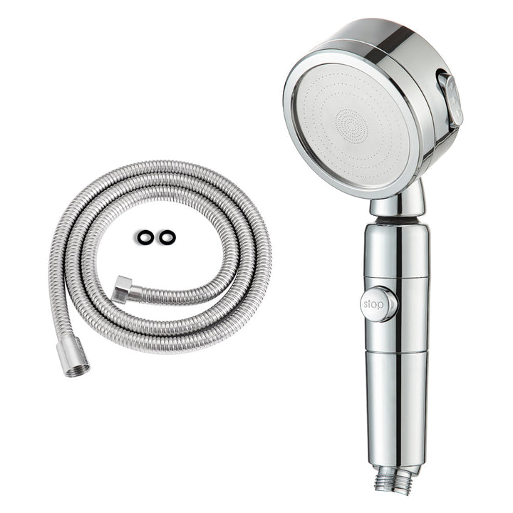 Lisslune | Contemporary 3 Jet Shower Head Adjustable Spray Pattern Rotatable Handheld Shower