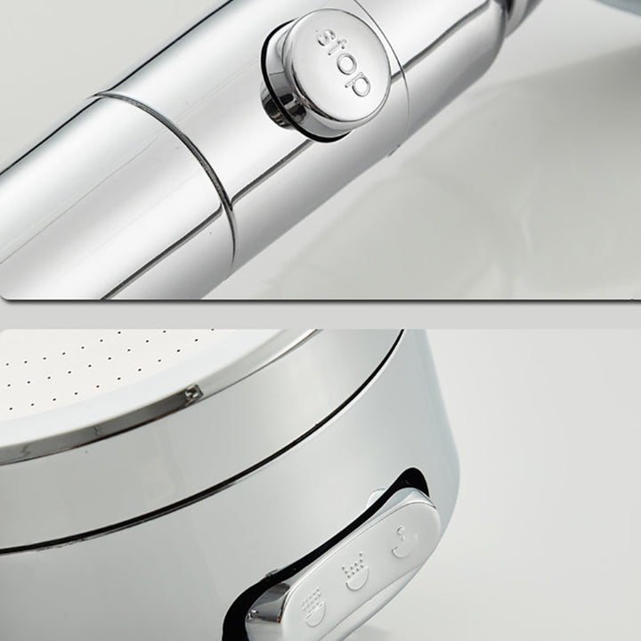 Lisslune | Contemporary 3 Beam Shower Head Adjustable Spray Pattern Rotating Hand Shower