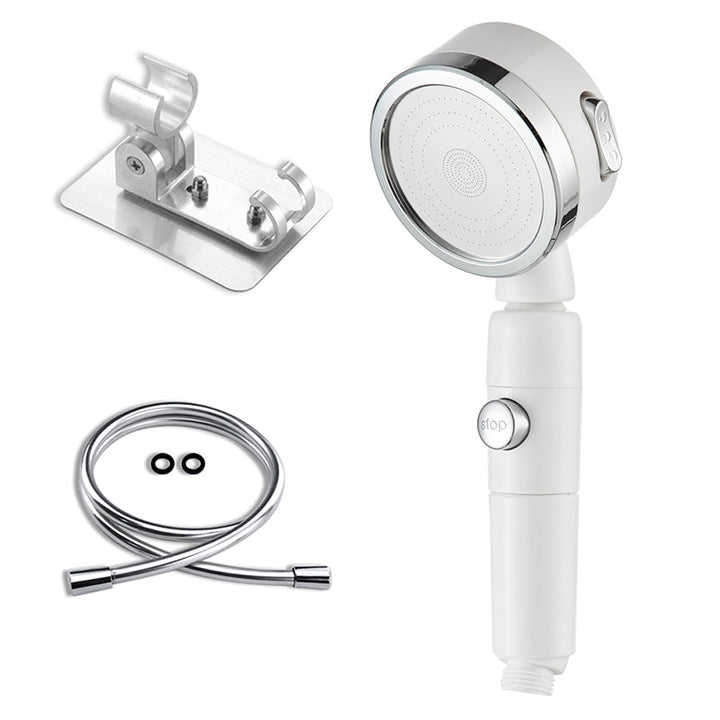 Lisslune | Contemporary 3 Beam Shower Head Adjustable Spray Pattern Rotating Hand Shower