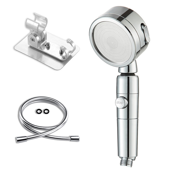 Lisslune | Contemporary 3 Beam Shower Head Adjustable Spray Pattern Rotating Hand Shower