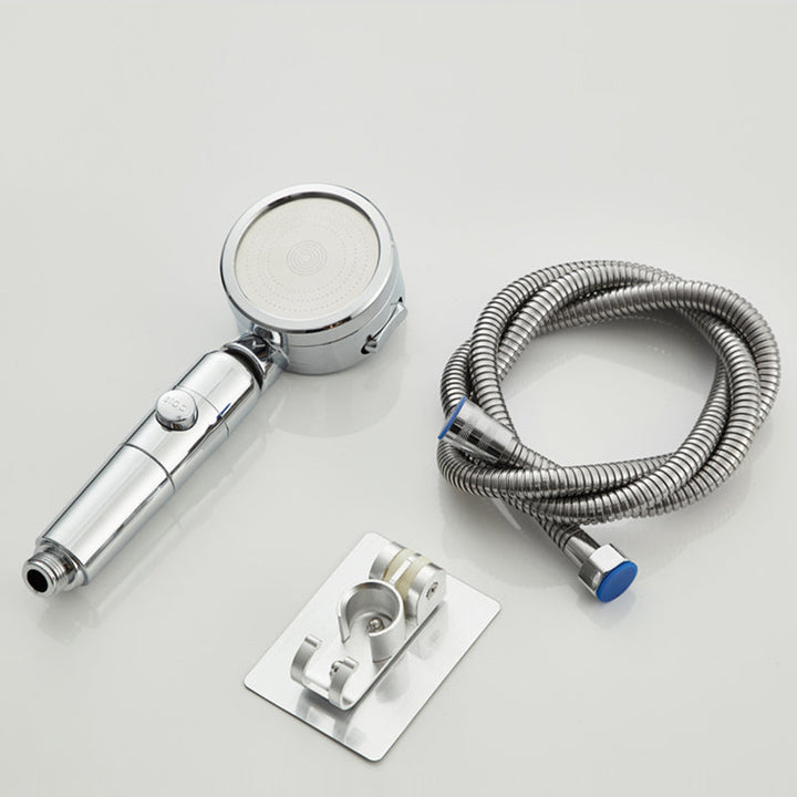 Lisslune | Contemporary 3 Beam Shower Head Adjustable Spray Pattern Rotating Hand Shower
