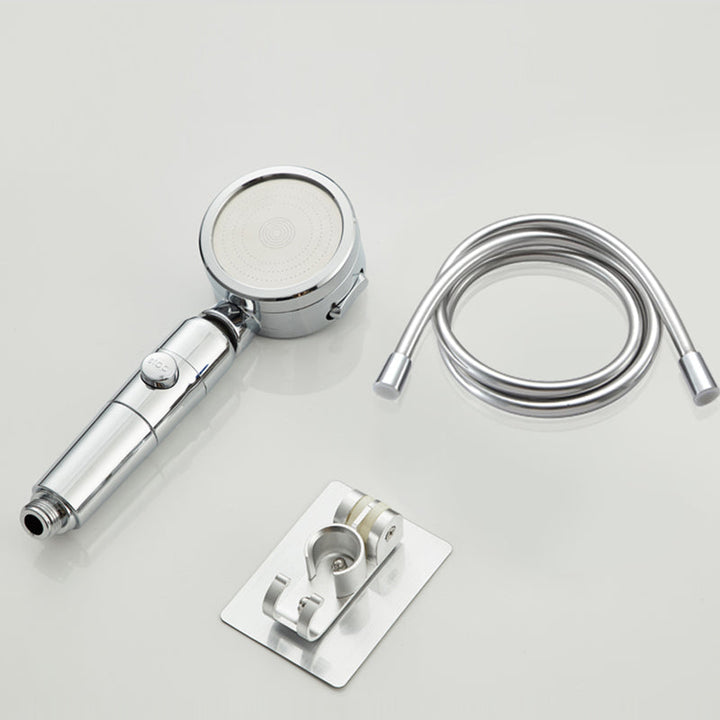 Lisslune | Contemporary 3 Beam Shower Head Adjustable Spray Pattern Rotating Hand Shower