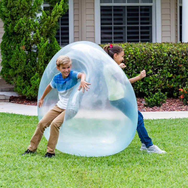 Lisslune | WobbleBubble – Giant Inflatable Play Ball for Kids Aged 5+ | Encourages Movement, Balance & Outdoor Fun