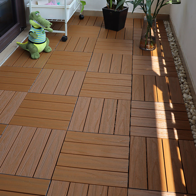 Lisslune | Square Click Parquet Tiles Composite Tiles Striped Pattern Tile Set