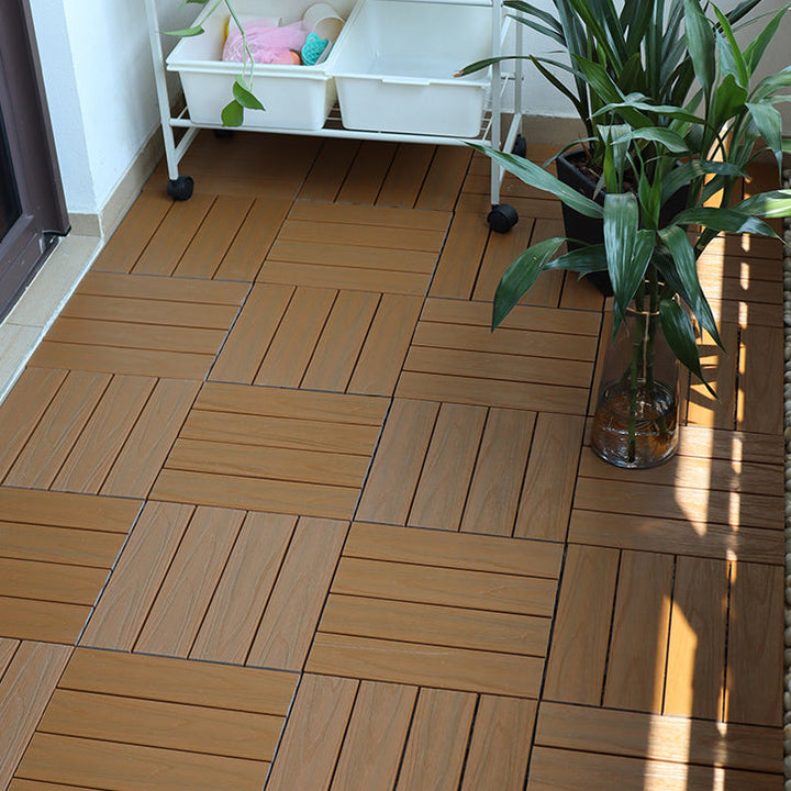 Lisslune | Square Click Parquet Tiles Composite Tiles Striped Pattern Tile Set