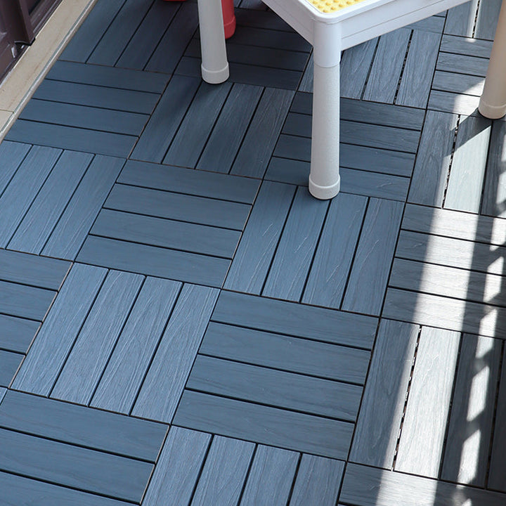 Lisslune | Square Click Parquet Tiles Composite Tiles Striped Pattern Tile Set
