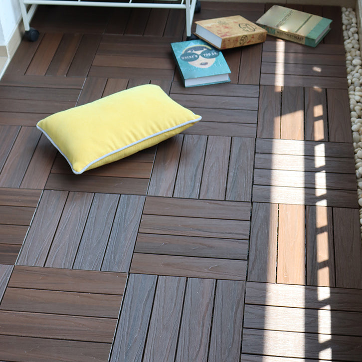 Lisslune | Square Click Parquet Tiles Composite Tiles Striped Pattern Tile Set
