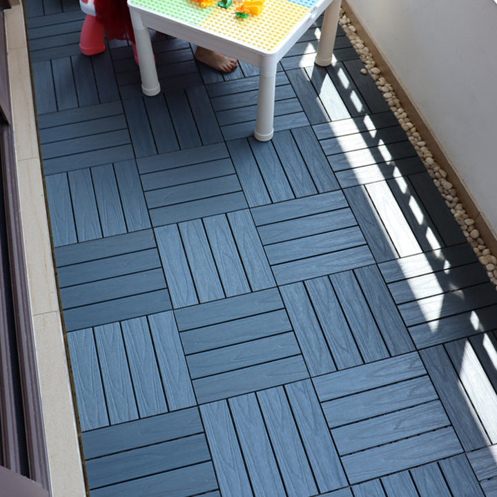 Lisslune | Square Click Parquet Tiles Composite Tiles Striped Pattern Tile Set