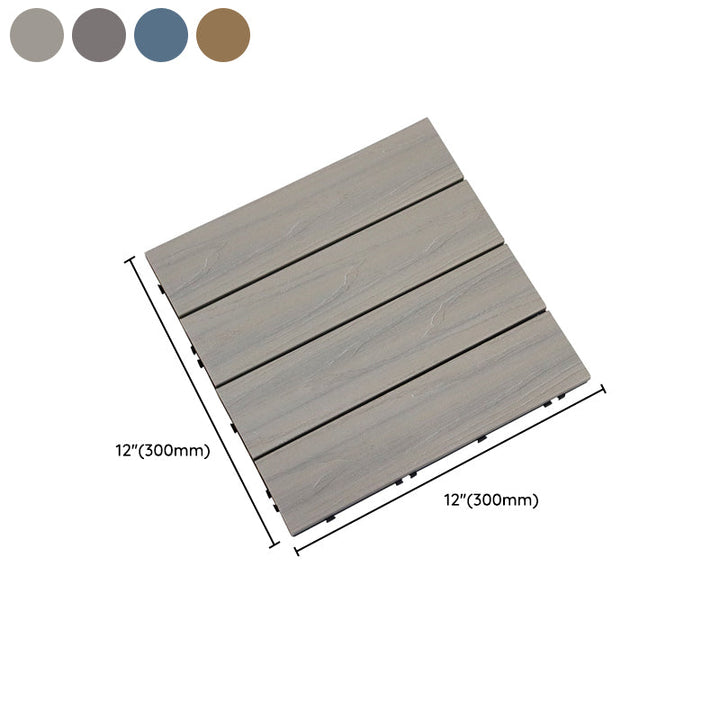 Lisslune | Square Click Parquet Tiles Composite Tiles Striped Pattern Tile Set