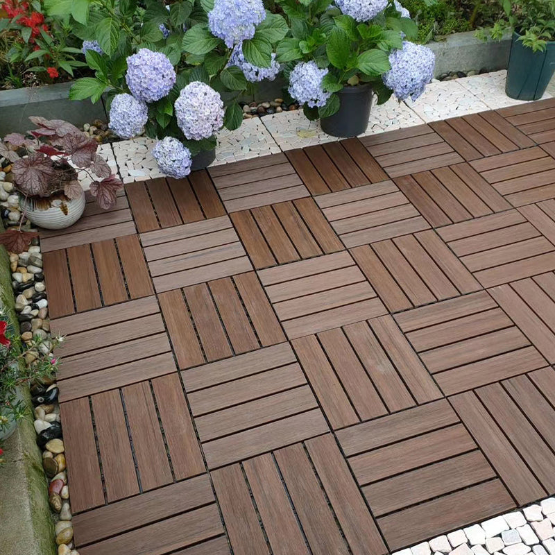 Lisslune | Modern Floor Tiles Outdoor Waterproof Rectangular Wood Decking