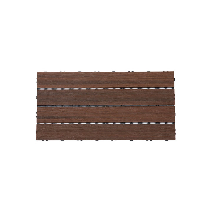 Lisslune | Modern Floor Tiles Outdoor Waterproof Rectangular Wood Decking