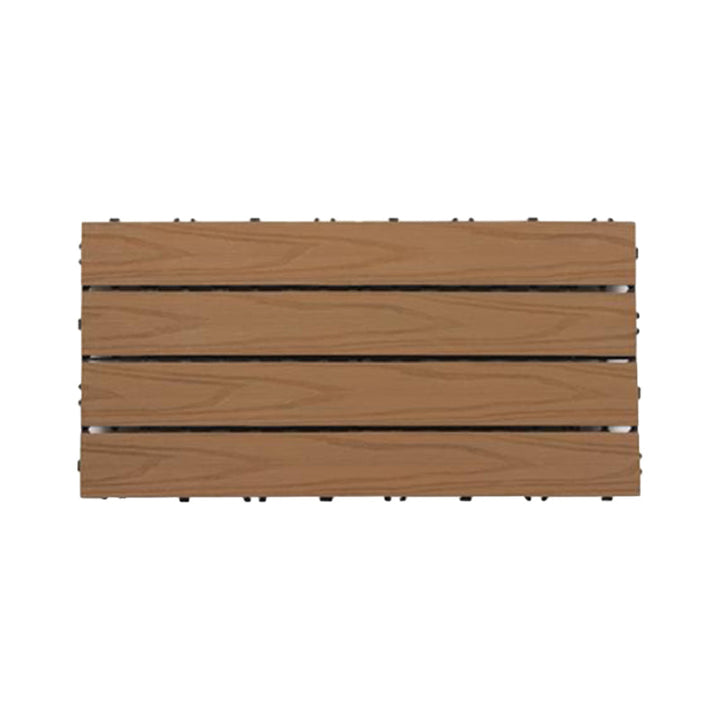 Lisslune | Modern Floor Tiles Outdoor Waterproof Rectangular Wood Decking