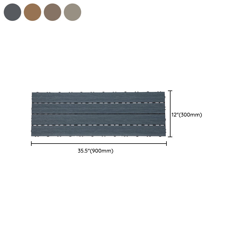 Lisslune | Modern Floor Tiles Outdoor Waterproof Rectangular Wood Decking
