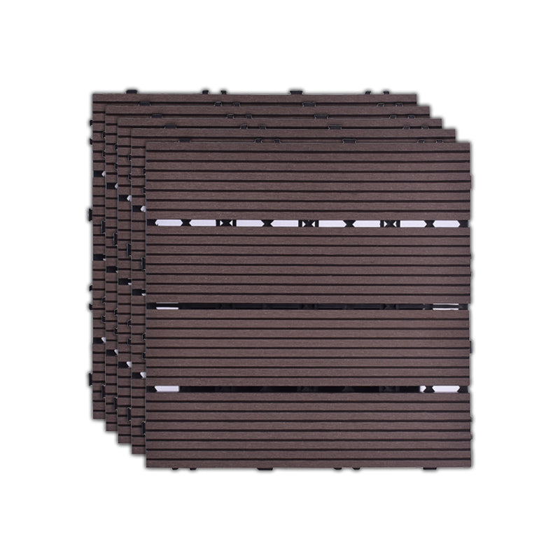 Lisslune | 11 Pack 12" X 12" Square Deck/Patio Tiles Snap Fit for Outdoor Patio Tiles
