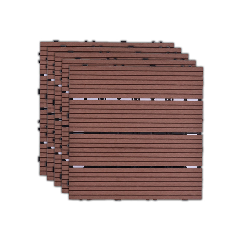 Lisslune | 11 Pack 12" X 12" Square Deck/Patio Tiles Snap Fit for Outdoor Patio Tiles