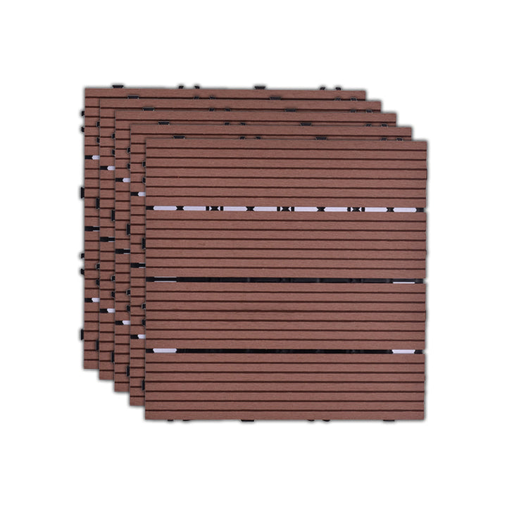 Lisslune | 11 Pack 12" X 12" Square Deck/Patio Tiles Snap Fit for Outdoor Patio Tiles
