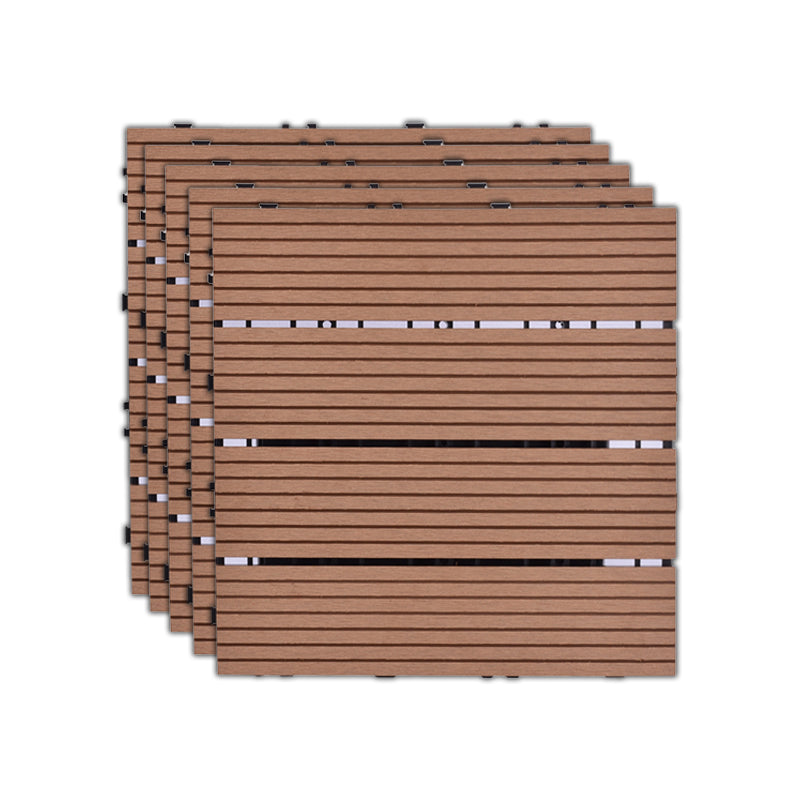 Lisslune | 11 Pack 12" X 12" Square Deck/Patio Tiles Snap Fit for Outdoor Patio Tiles