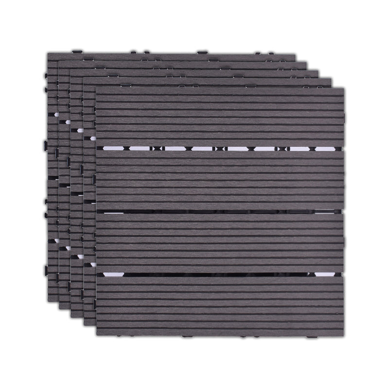 Lisslune | 11 Pack 12" X 12" Square Deck/Patio Tiles Snap Fit for Outdoor Patio Tiles