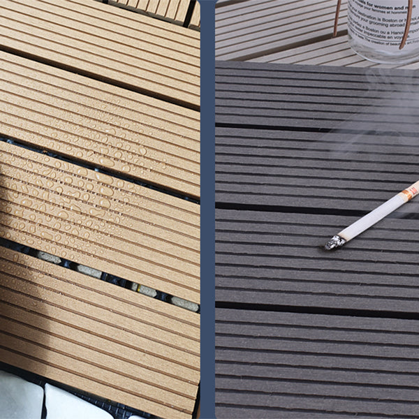 Lisslune | 11 Pack 12" X 12" Square Deck/Patio Tiles Snap Fit for Outdoor Patio Tiles