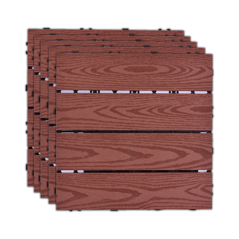 Lisslune | 11 Pack 12" X 12" Square Deck/Patio Tiles Snap Fit for Outdoor Patio Tiles