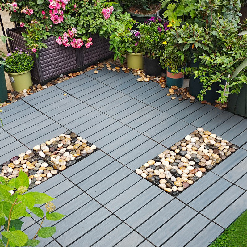 Lisslune | Square Click Paver Tiles Striped Pattern Tiles