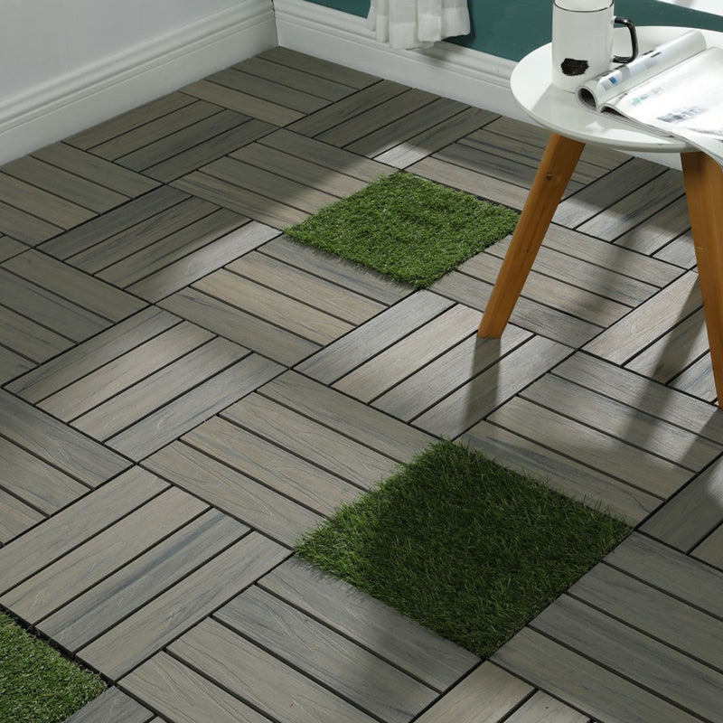 Lisslune | Square Click Paver Tiles Striped Pattern Tiles