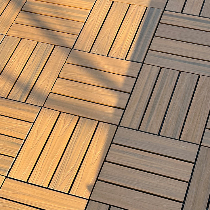 Lisslune | Square Click Paver Tiles Striped Pattern Tiles