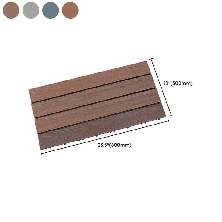 Lisslune | Square Click Paver Tiles Striped Pattern Tiles