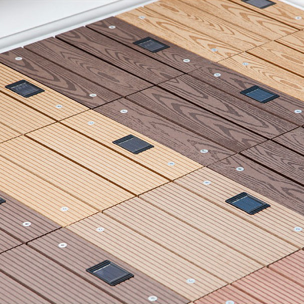 Lisslune | Striped Pattern Terrace Floor Tiles Square Click Floor Tiles Floor Board