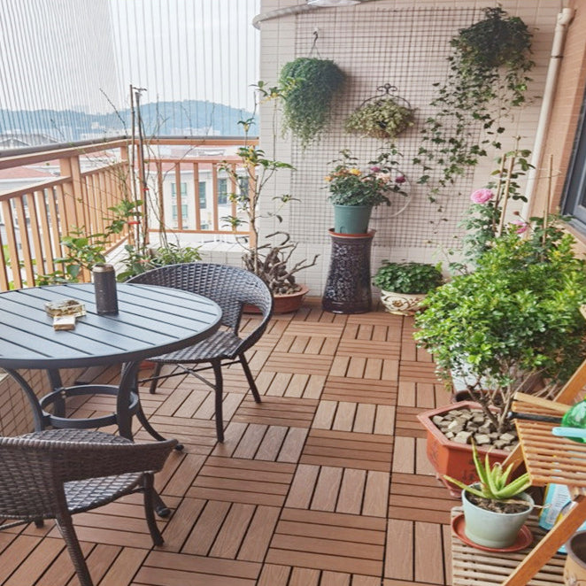 Lisslune | Deck Plank Wood Outdoor Waterproof Non-slip Floor Board