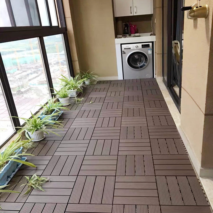 Lisslune | Deck Plank Wood Outdoor Waterproof Non-slip Floor Board