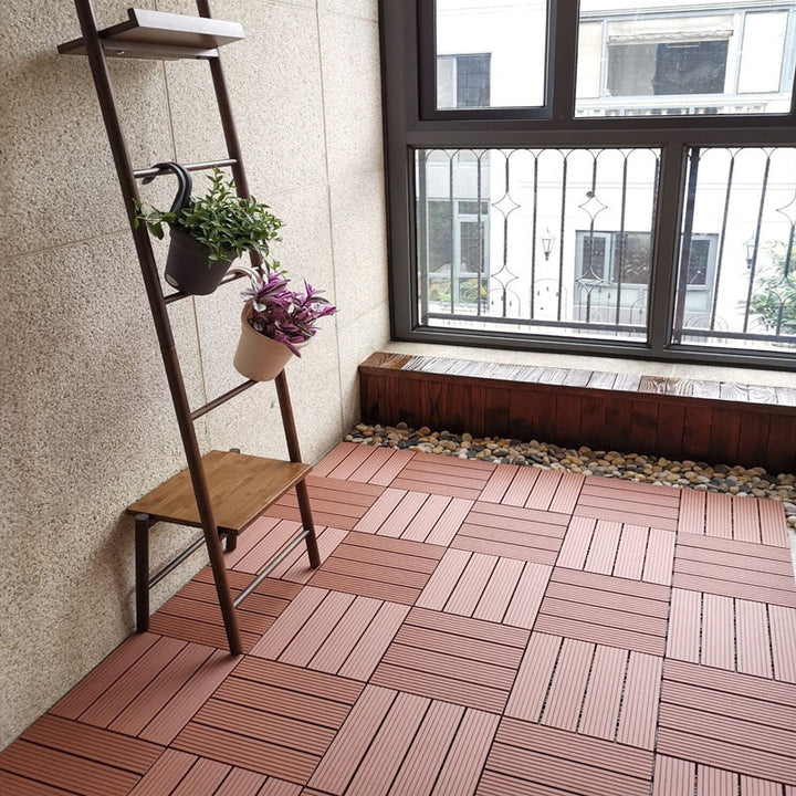 Lisslune | Deck Plank Wood Outdoor Waterproof Non-slip Floor Board