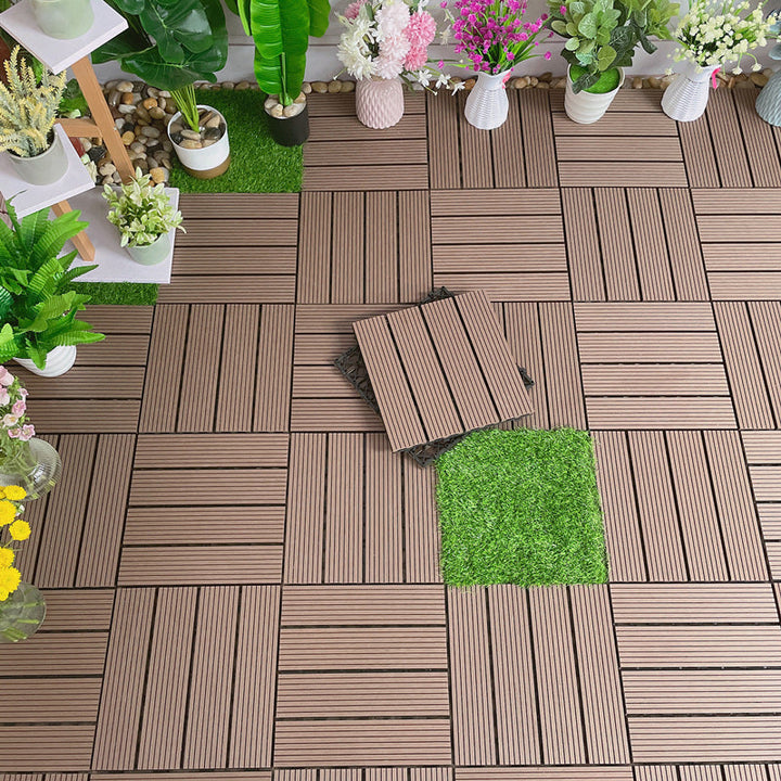 Lisslune | Deck Plank Wood Outdoor Waterproof Non-slip Floor Board