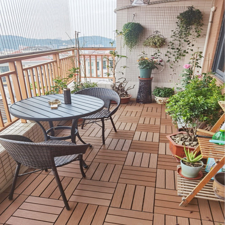 Lisslune | Deck Plank Wood Outdoor Waterproof Non-slip Floor Board