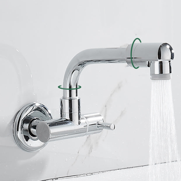 Lisslune | Wall-mounted metal bathtub filler with low arc waterfall bathtub faucet