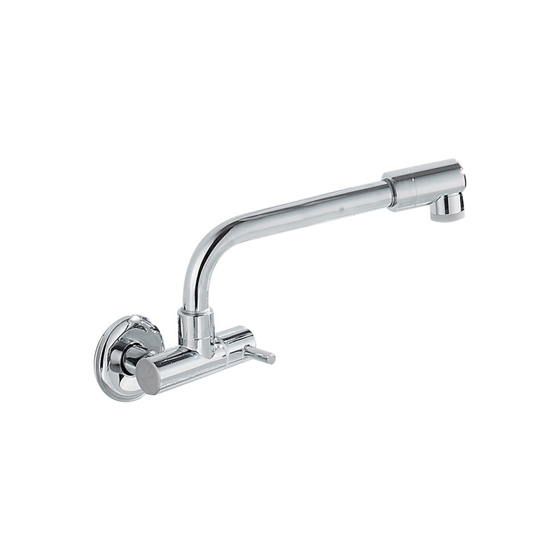 Lisslune | Wall-mounted metal bathtub filler with low arc waterfall bathtub faucet