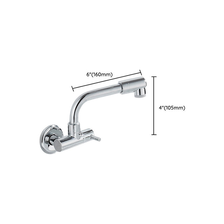 Lisslune | Wall-mounted metal bathtub filler with low arc waterfall bathtub faucet