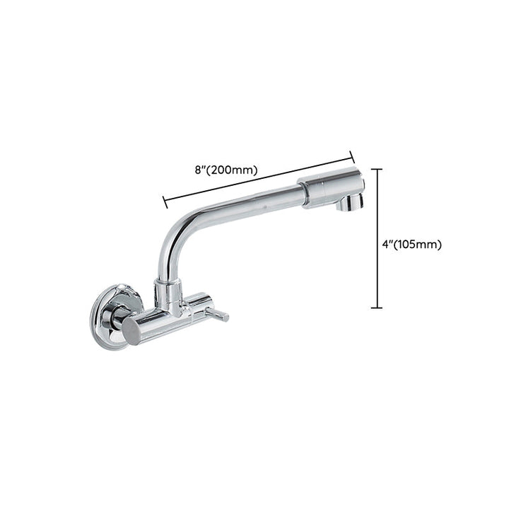 Lisslune | Wall-mounted metal bathtub filler with low arc waterfall bathtub faucet