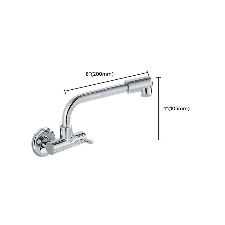 Lisslune | Wall-mounted metal bathtub filler with low arc waterfall bathtub faucet