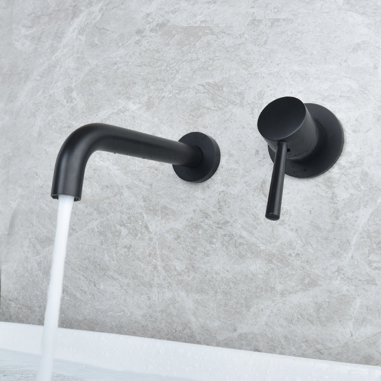 Lisslune | Wall-mounted Metallic Bathtub Faucet Low Arc Pipe Bathtub Tap