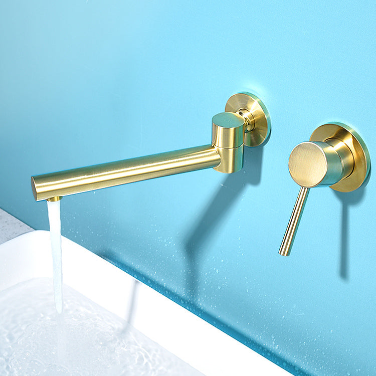 Lisslune | Contemporary Wall-Mounted Single-Hand Kitchen Faucet Low Arc Water Filler