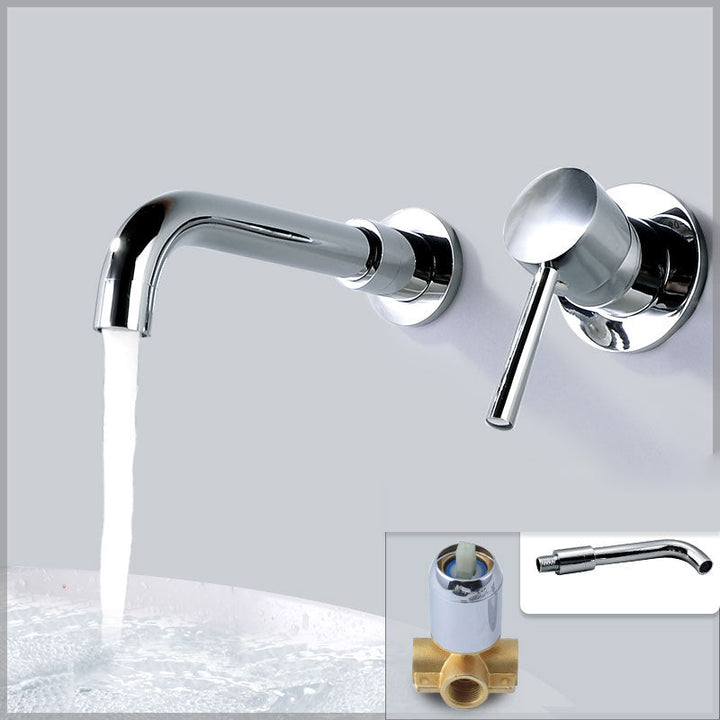 Lisslune | Contemporary Wall-Mounted Single-Hand Kitchen Faucet Low Arc Water Filler
