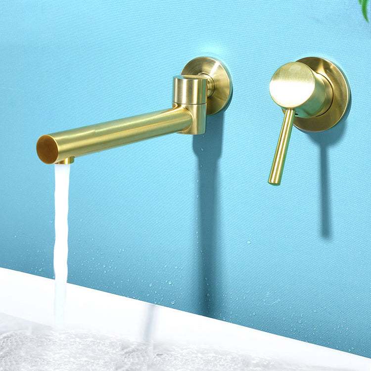 Lisslune | Contemporary Wall-Mounted Single-Hand Kitchen Faucet Low Arc Water Filler