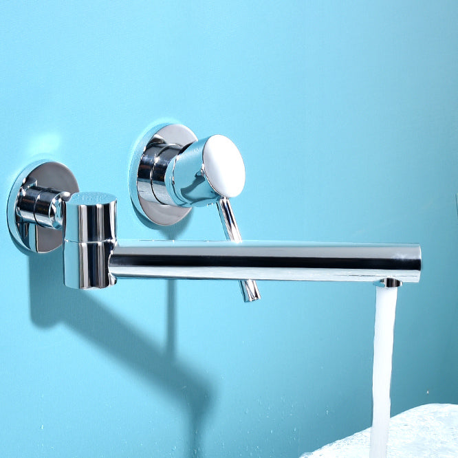 Lisslune | Contemporary Wall-Mounted Single-Hand Kitchen Faucet Low Arc Water Filler