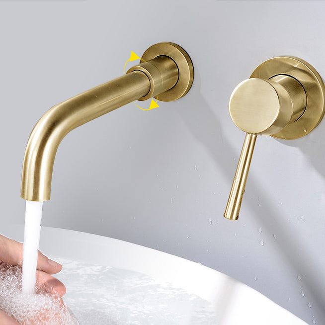 Lisslune | Contemporary Wall-Mounted Single-Hand Kitchen Faucet Low Arc Water Filler
