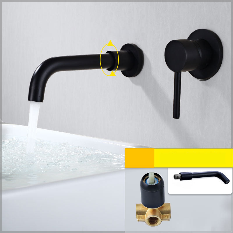 Lisslune | Contemporary Wall-Mounted Single-Hand Kitchen Faucet Low Arc Water Filler