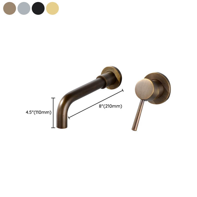 Lisslune | Contemporary Wall-Mounted Single-Hand Kitchen Faucet Low Arc Water Filler